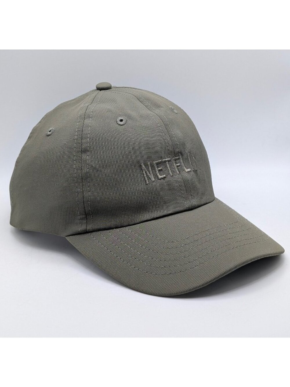 Netflix Streaming Strap Back Adjustable Hat Cap Olive Army Green Advertising